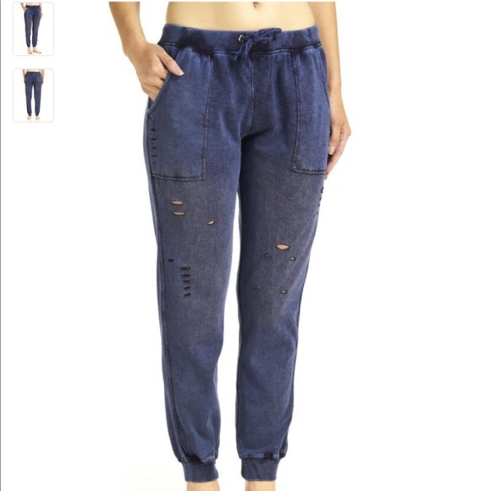 Vintage Havana Distressed Navy Joggers